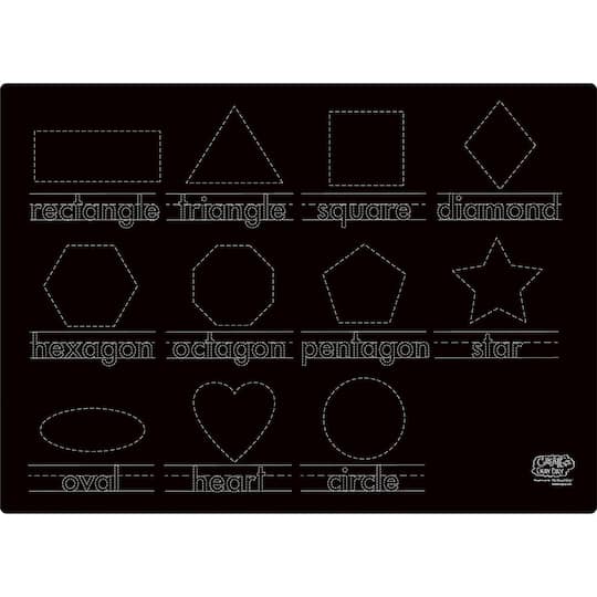 The Pencil Grip 2-Sided Numbers & Shapes Activity Playmats, 6ct.